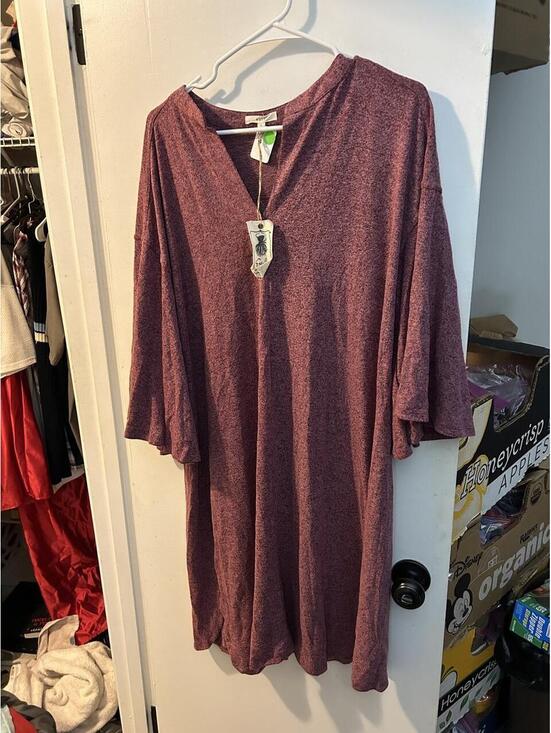 Easel Dresses & Skirts - Easel Women's Purple and Burgundy Dress